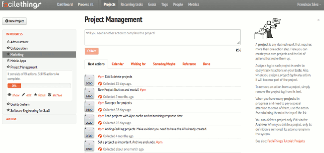 Vista de FacileThings